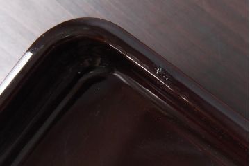 和製アンティーク　鯉の図　和の雰囲気漂う漆塗りのお膳(お盆、トレー)3枚セット