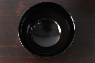 【D様ご成約分】和製アンティーク　シックな色合いが魅力的な木製糸目椀(漆器、和食器)5客セット(1)