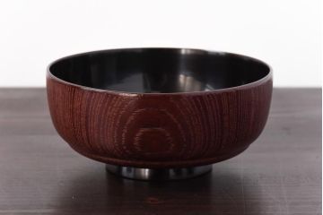 和製アンティーク　輪島塗　高蒔絵　瓢箪の図　上質な蓋付き木製椀(漆器、和食器)5客セット(1)