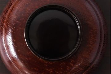和製アンティーク　輪島塗　高蒔絵　瓢箪の図　上質な蓋付き木製椀(漆器、和食器)5客セット(1)