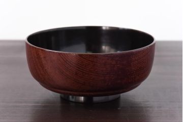 和製アンティーク　輪島塗　高蒔絵　瓢箪の図　上質な蓋付き木製椀(漆器、和食器)5客セット(2)