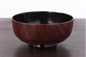 和製アンティーク　輪島塗　高蒔絵　瓢箪の図　上質な蓋付き木製椀(漆器、和食器)5客セット(2)