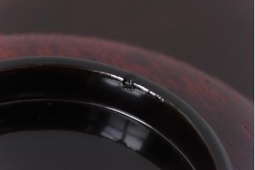 和製アンティーク　輪島塗　高蒔絵　瓢箪の図　上質な蓋付き木製椀(漆器、和食器)5客セット(2)
