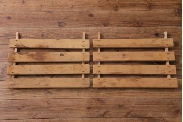 アンティーク雑貨　昭和レトロ　ディスプレイにおすすめの古い木製冷蔵庫(収納棚)