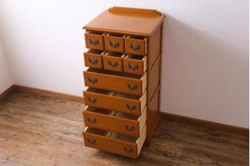 中古　極美品　横浜クラシック家具ダニエル(daniel)　A-109小抽斗タンス(サイドチェスト、チェスト、引き出し)(定価約35万円)