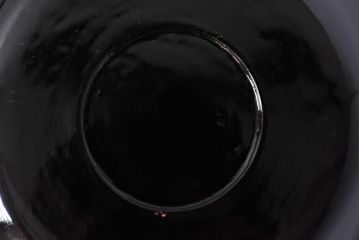 和製アンティーク　鶴と亀の図　縁起の良い図柄が魅力的な木製皿(漆器、和食器)6枚セット(2)