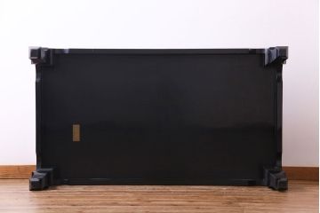 中古　民芸家具　螺鈿細工　高級品　華やかな意匠が存在感を放つ座卓テーブル