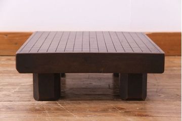 アンティーク雑貨　和製アンティーク　明治大正期　味わい深い質感の囲碁盤(飾り台)