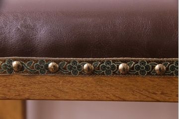 レトロ家具　昭和中期　レトロな雰囲気がお洒落なクッションスツール