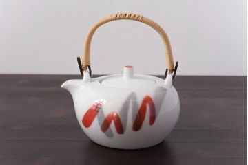 アンティーク雑貨　昭和期　日本陶器・ノリタケ(則武)　モダンなデザインの急須・湯飲み4客セット