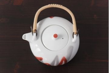 アンティーク雑貨　昭和期　日本陶器・ノリタケ(則武)　モダンなデザインの急須・湯飲み4客セット