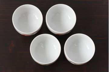 アンティーク雑貨　昭和期　日本陶器・ノリタケ(則武)　モダンなデザインの急須・湯飲み4客セット