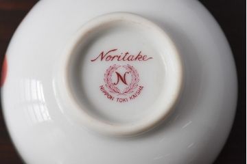 アンティーク雑貨　昭和期　日本陶器・ノリタケ(則武)　モダンなデザインの急須・湯飲み4客セット