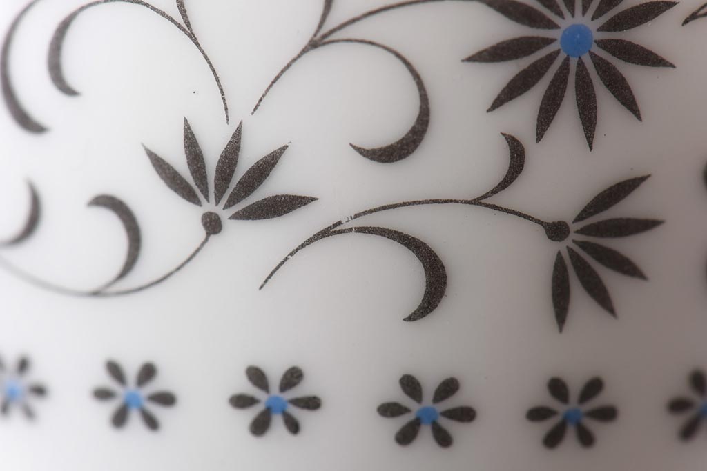 アンティーク雑貨　昭和期　日本陶器・ノリタケ(則武)　箱付き　洋モダンなデザインの茶器4客セット