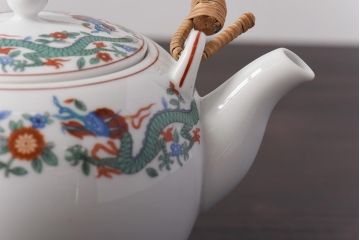 オールドノリタケ　日本陶器・則武　上品さが漂う急須・湯呑4客セット