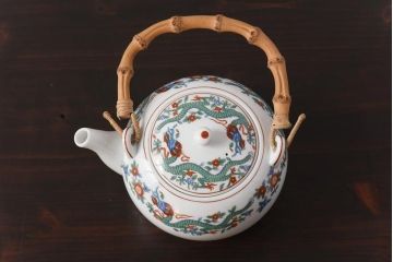 オールドノリタケ　日本陶器・則武　上品さが漂う急須・湯呑4客セット