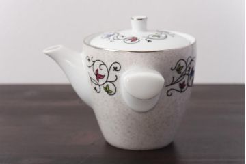 アンティーク雑貨　昭和中期　日本陶器・ノリタケ(則武)　洋風なデザインがおしゃれな急須・湯飲み5客セット