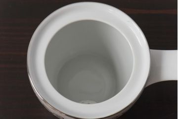 アンティーク雑貨　昭和中期　日本陶器・ノリタケ(則武)　洋風なデザインがおしゃれな急須・湯飲み5客セット