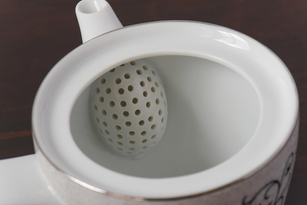 アンティーク雑貨　昭和中期　日本陶器・ノリタケ(則武)　洋風なデザインがおしゃれな急須・湯飲み5客セット