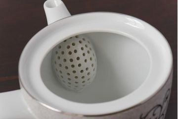 アンティーク雑貨　昭和中期　日本陶器・ノリタケ(則武)　洋風なデザインがおしゃれな急須・湯飲み5客セット