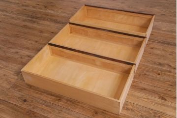 中古　松本民芸家具　503型　直線のデザインが目を引くチェスト(引き出し、衣装箪笥、整理箪笥)(定価約28万円)(2)