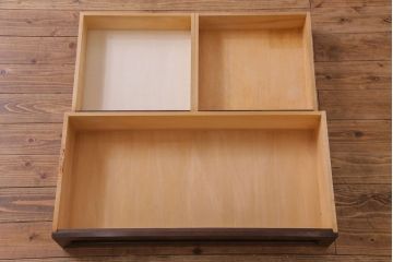 中古　松本民芸家具　503型　直線のデザインが目を引くチェスト(引き出し、衣装箪笥、整理箪笥)(定価約28万円)(2)