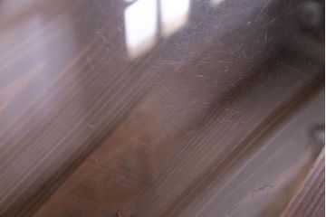 アンティーク雑貨　昭和レトロ　落ち着いた色合いが魅力の木製コレクションケース(ガラスケース・収納箱)(1)