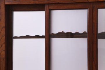 アンティーク雑貨　上手物!　繊細なデザインから和の雰囲気が溢れる組子つい立て(衝立、パーテーション、仕切り)