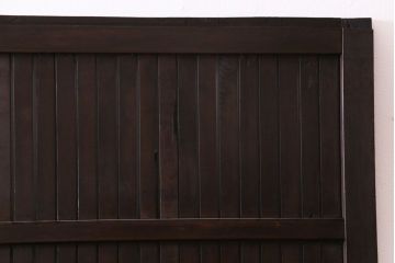 和製アンティーク　ヒノキ材　洗練された和モダンの空間におすすめの平格子戸2枚セット　(R-031280)