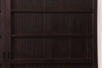 和製アンティーク　ヒノキ材　洗練された和モダンの空間におすすめの平格子戸2枚セット　(R-031280)