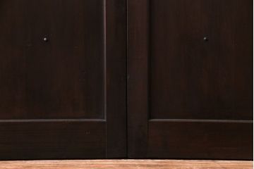 和製アンティーク　ヒノキ材　洗練された和モダンの空間におすすめの平格子戸(引き戸、建具)2枚組