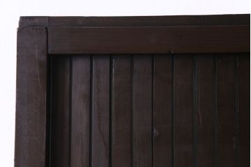 和製アンティーク　ヒノキ材　洗練された和モダンの空間におすすめの平格子戸(引き戸、建具)2枚組