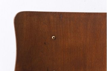 ヴィンテージ家具　イギリスビンテージ　レトロな雰囲気が漂うスクールチェア(鉄脚チェア、椅子)(1)