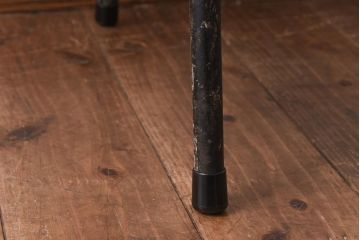 ヴィンテージ家具　イギリスビンテージ　レトロな雰囲気が漂うスクールチェア(鉄脚チェア、椅子)(1)