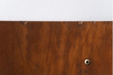 ヴィンテージ家具　イギリスビンテージ　レトロな雰囲気が漂うスクールチェア(鉄脚チェア、椅子)(2)