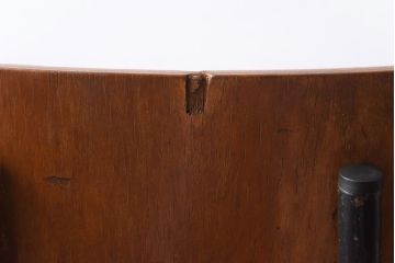 ヴィンテージ家具　イギリスビンテージ　レトロな雰囲気が漂うスクールチェア(鉄脚チェア、椅子)(2)