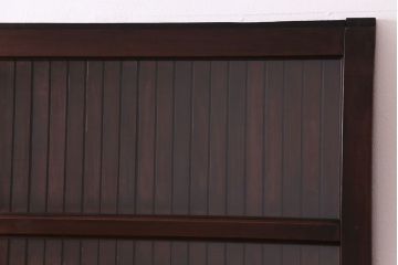 和製アンティーク　ガラス入り　和の風情を演出してくれる平格子戸2枚セット(引き戸、ガラス戸)(1)