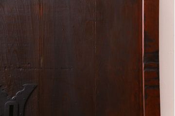 【K様決済用-加工含む】和製アンティーク　明治大正期　ヒノキ材　細い桟が魅力の格子蔵戸(格子戸、引き戸、建具、玄関戸)
