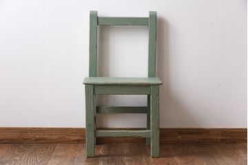 ペイント家具　シャビーな風合いが魅力のキッズチェア(椅子)(1)
