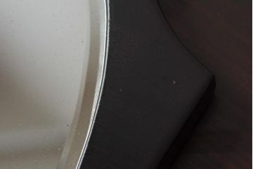 アンティーク雑貨　イギリスヴィンテージ　モダンデザインが個性的な壁掛け鏡(ミラー、ビンテージ)