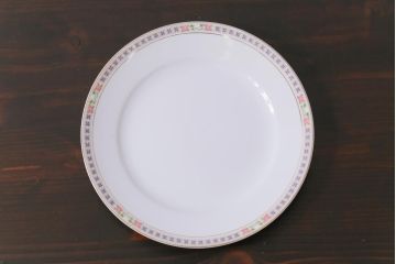 日本陶器　オールドノリタケ(Noritake、則武)　淡い色の小花が愛らしいプレート(皿)3枚セット(2)