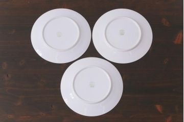 日本陶器　オールドノリタケ(Noritake、則武)　淡い色の小花が愛らしいプレート(皿)3枚セット(2)