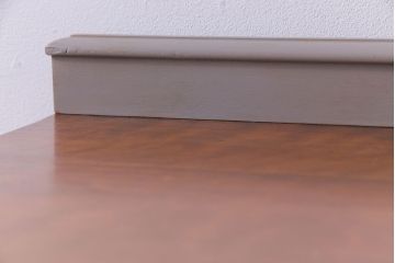 ペイント家具　メープル材　上品な木目が印象的なフランスアンティークの両袖デスク(机、在宅ワーク、在宅用作業台、ワークデスク)