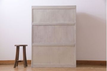 ペイント家具　ガラス取っ手がおしゃれなフレンチナチュラルのチェスト(引き出し)