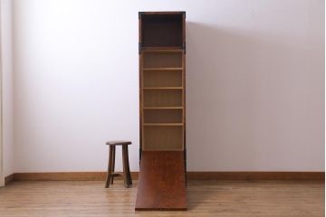 中古　岩谷堂箪笥　特注品　激レア　ローデスクとしても使える縦型収納棚(戸棚、キャビネット)