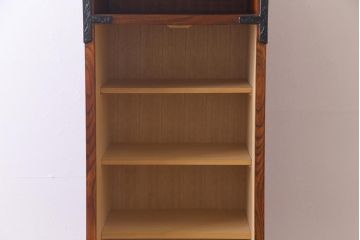 中古　岩谷堂箪笥　特注品　激レア　ローデスクとしても使える縦型収納棚(戸棚、キャビネット)