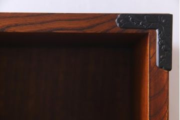 中古　岩谷堂箪笥　特注品　激レア　ローデスクとしても使える縦型収納棚(戸棚、キャビネット)