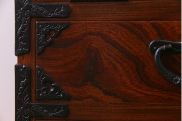 中古　岩谷堂箪笥　特注品　激レア　ローデスクとしても使える縦型収納棚(戸棚、キャビネット)