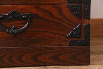 中古　岩谷堂箪笥　特注品　激レア　ローデスクとしても使える縦型収納棚(戸棚、キャビネット)