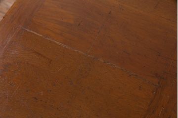 レトロ家具　昭和レトロ　ナラ材　味わい深い風合いが魅力の作業台付きサイドチェスト(サイドキャビネット)